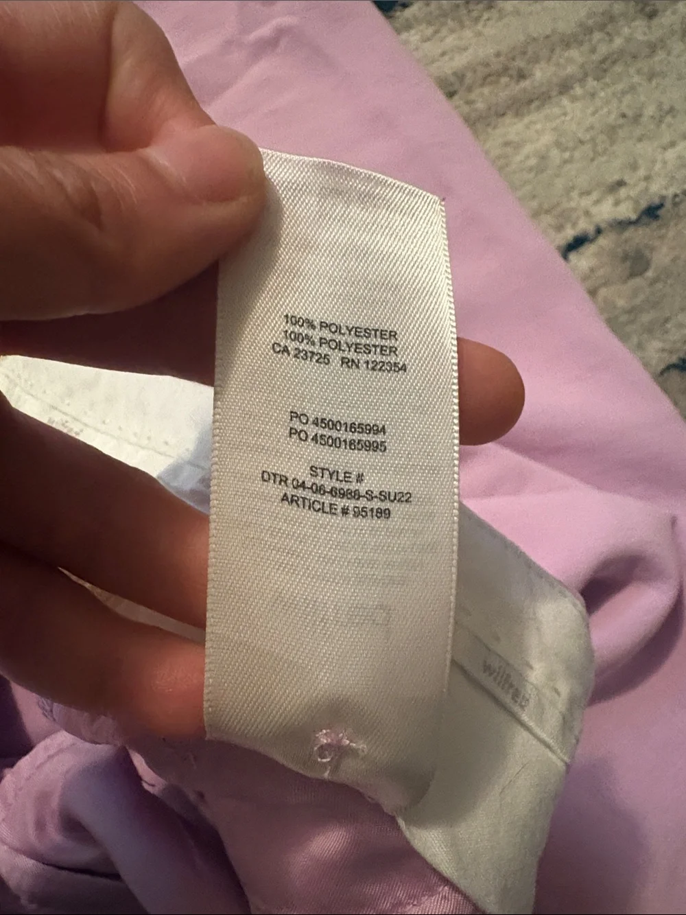 Aritzia Wilfred Effortless Pant in Cloudy Lilac - Picture 5 of 9